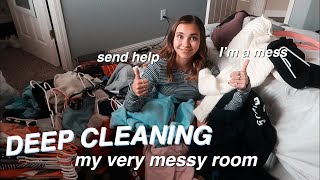 deep cleaning my room for the first time in a year