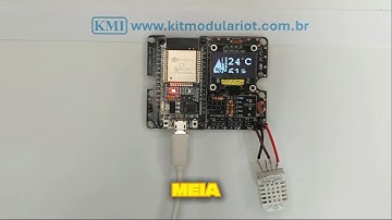 Exemplo de Aplicação IoT com Auxilio da IA - Sensor umid. e temp. utilizando o kit KMI, ESP32 e I.A.