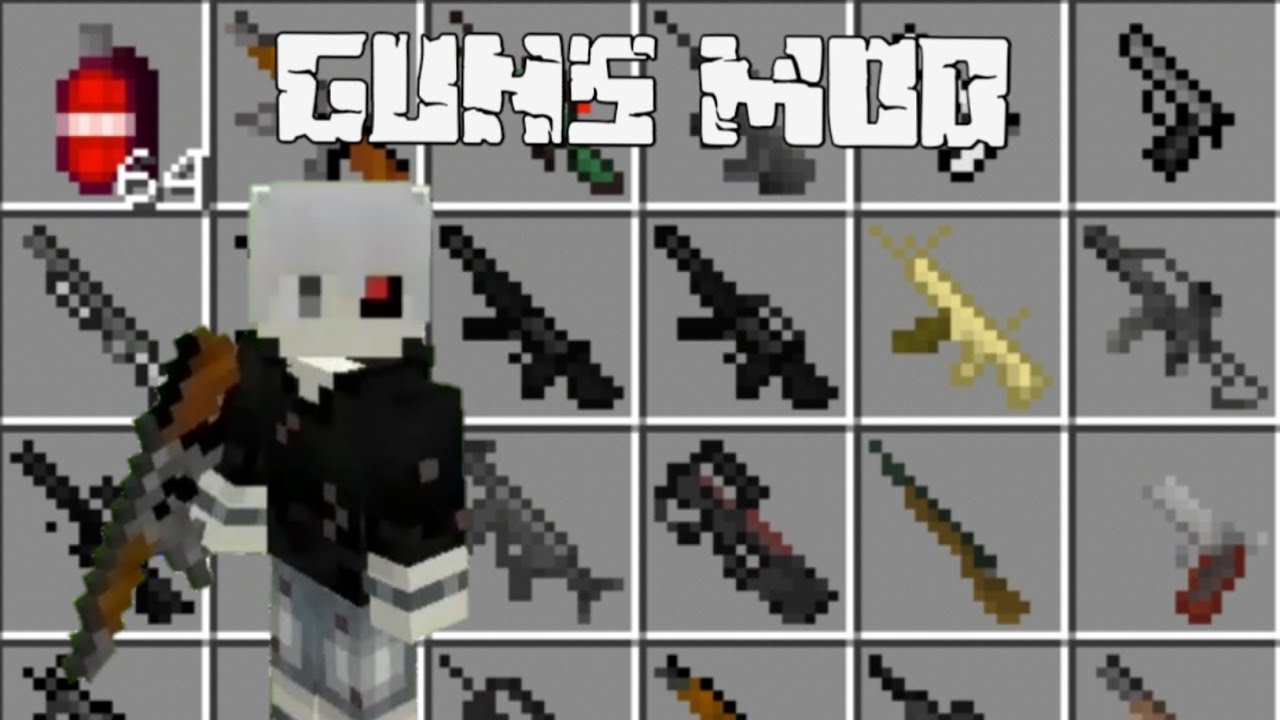 Actual Guns In Mcpe 100 Working Download Youtube