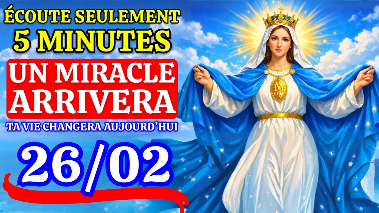 La Prière Qui Renverse l'Impossible Immédiatement ! 🕊️ Le Manteau Sacré de NOTRE-DAME DES GRÂCES !