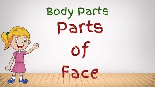 Body Parts Series 1- Part of Face | Fun way of learning face parts| Learn Face Parts name in English