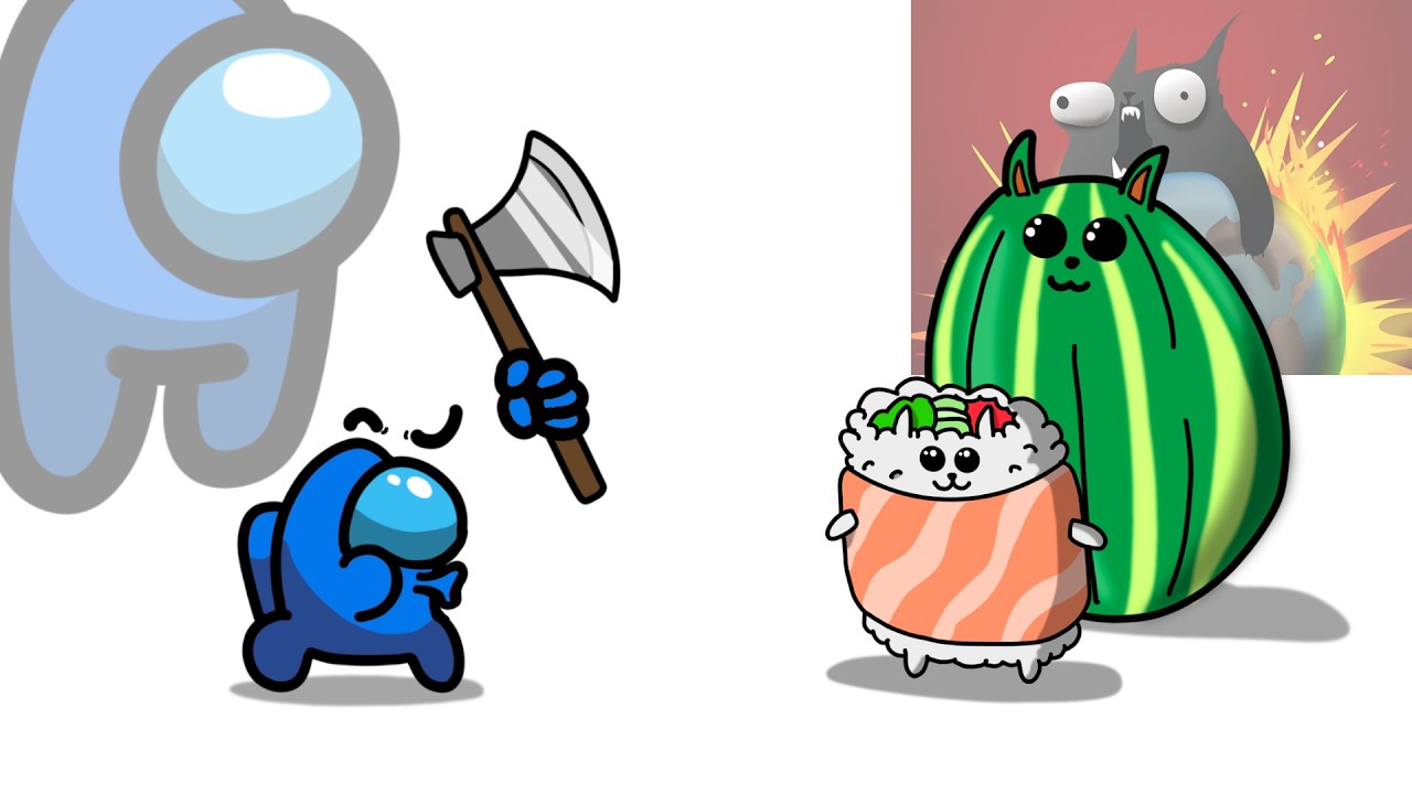 Mini Crewmate kill Exploding Kittens Part 44 | Among Us