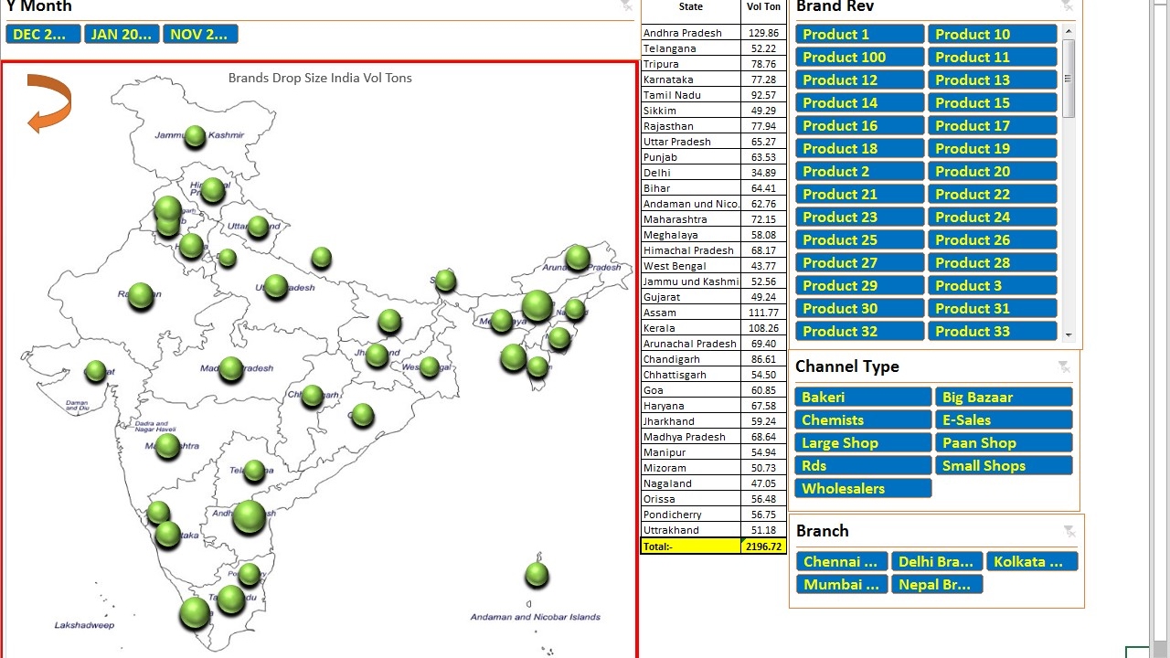 Bubble Chart On Map In Excel