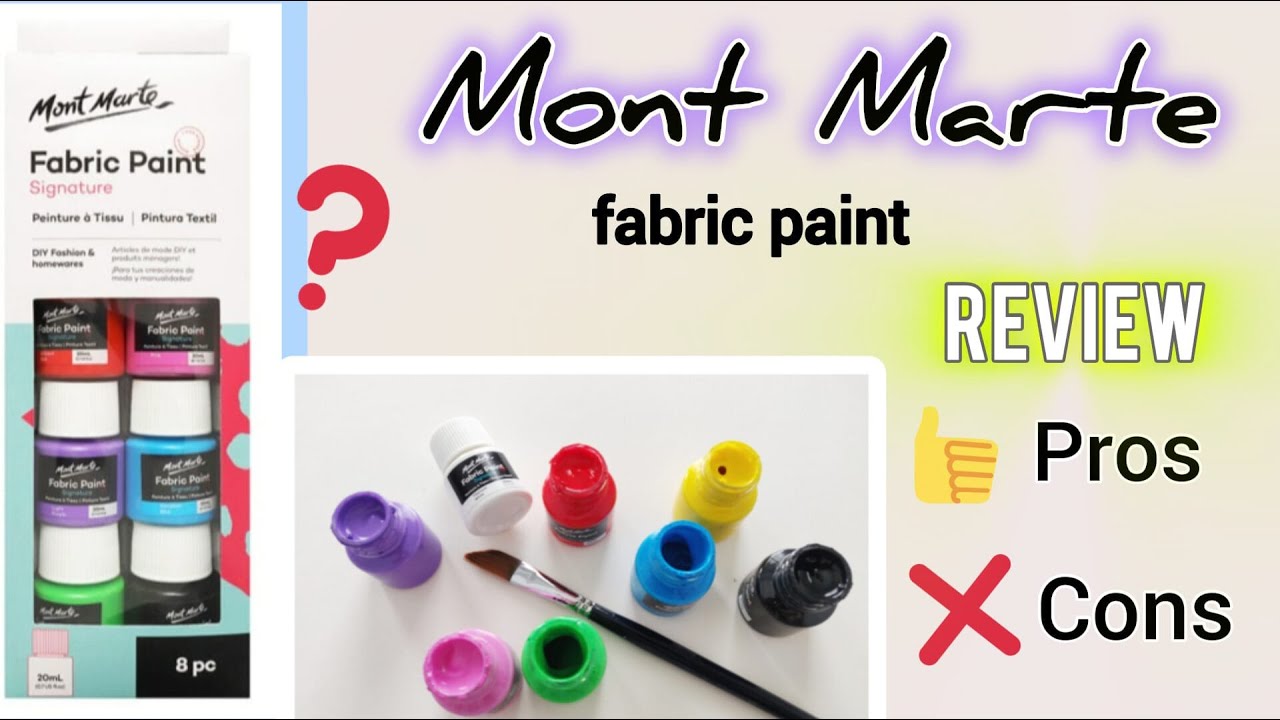 Mont Marte Fabric Paint Review: on Denim, Black & White Clothes