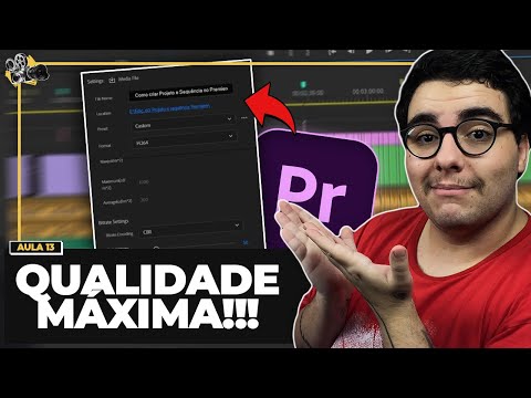 COMO RENDERIZAR VÍDEOS com QUALIDADE MÁXIMA no ADOBE PREMIERE | Curso Grátis de Edição 13