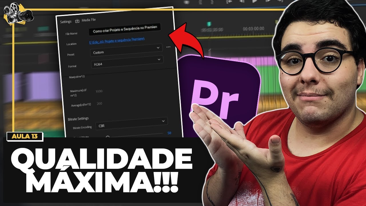 COMO RENDERIZAR VÍDEOS com QUALIDADE MÁXIMA no ADOBE PREMIERE Curso