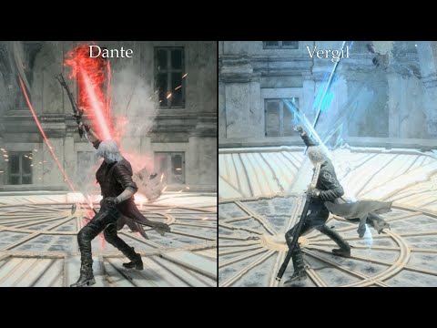 Devil May Cry 5 Vergil Vs Dante | Comparison