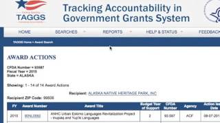 FOIA: Tips on Using TAGGS to Get Grants Info