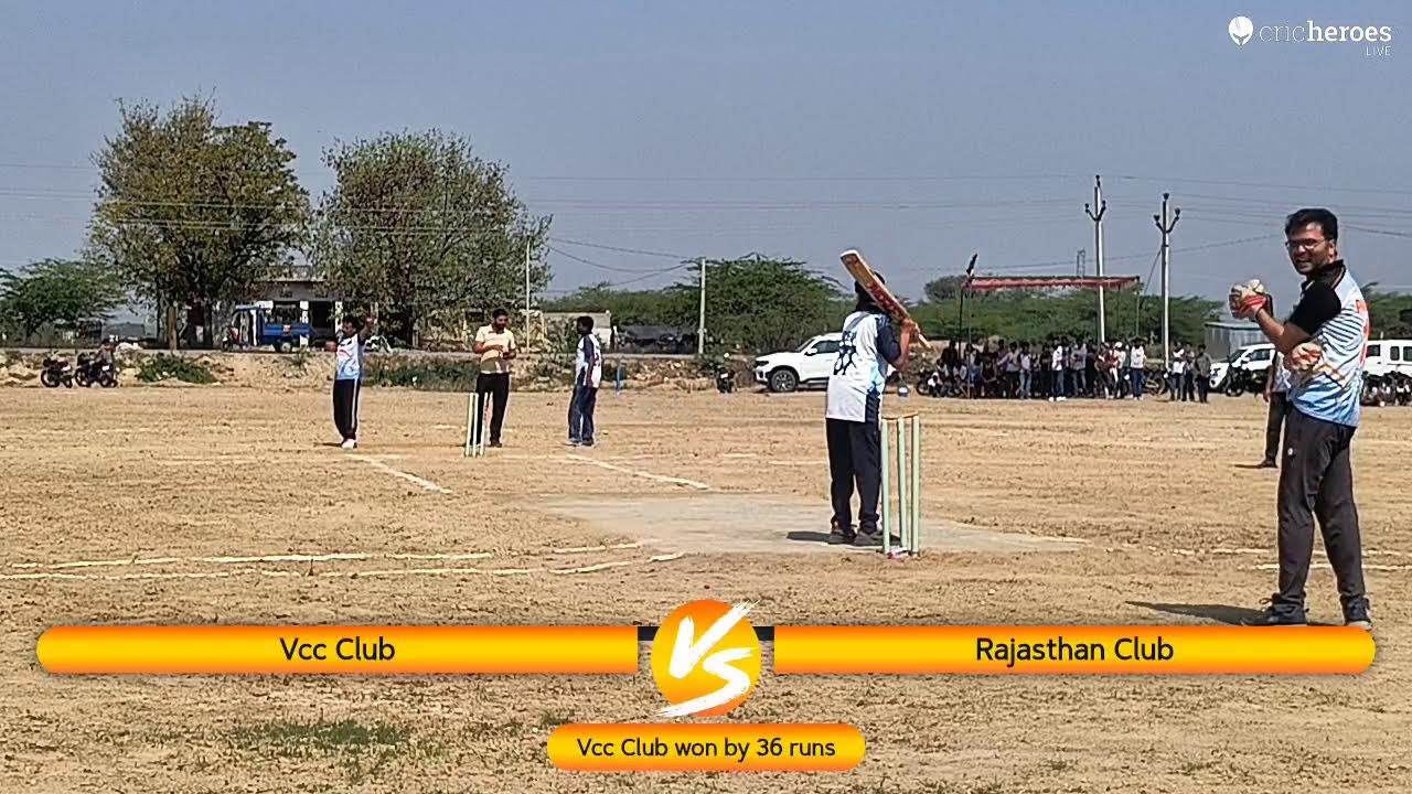 Vcc Club vs Rajasthan Club live cricket match | Pachewar Primier league season-01 live - Behind pol
