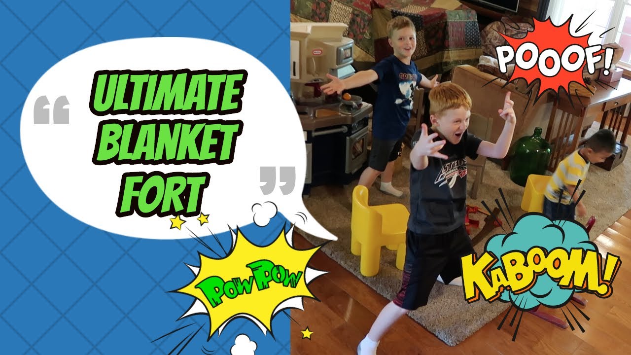 Kids Build Ultimate Blanket Fort Best Blanket Fort Ideas YouTube