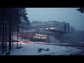 Scp research center  3 hour scp ambient with blizzard sounds relaxing music