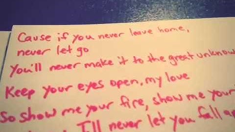 Lyrics keep your eyes open needtobreathe