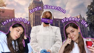 Day in the life of a Neuroscience &amp; Psychology student at UoM | Come with me to a Brain Dissection!