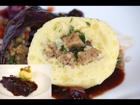 Semmelknödel mit Laugen-Gebäck - Laugenknödel - sind eine tolle Beilage.Knödel oder auch Klöße genan. 