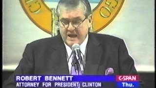 Partisanship and the Paula Jones Case, Robert Bennett