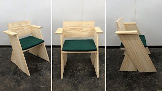 Sillón de madera muy bonito y fácil de hacer Paso a Paso