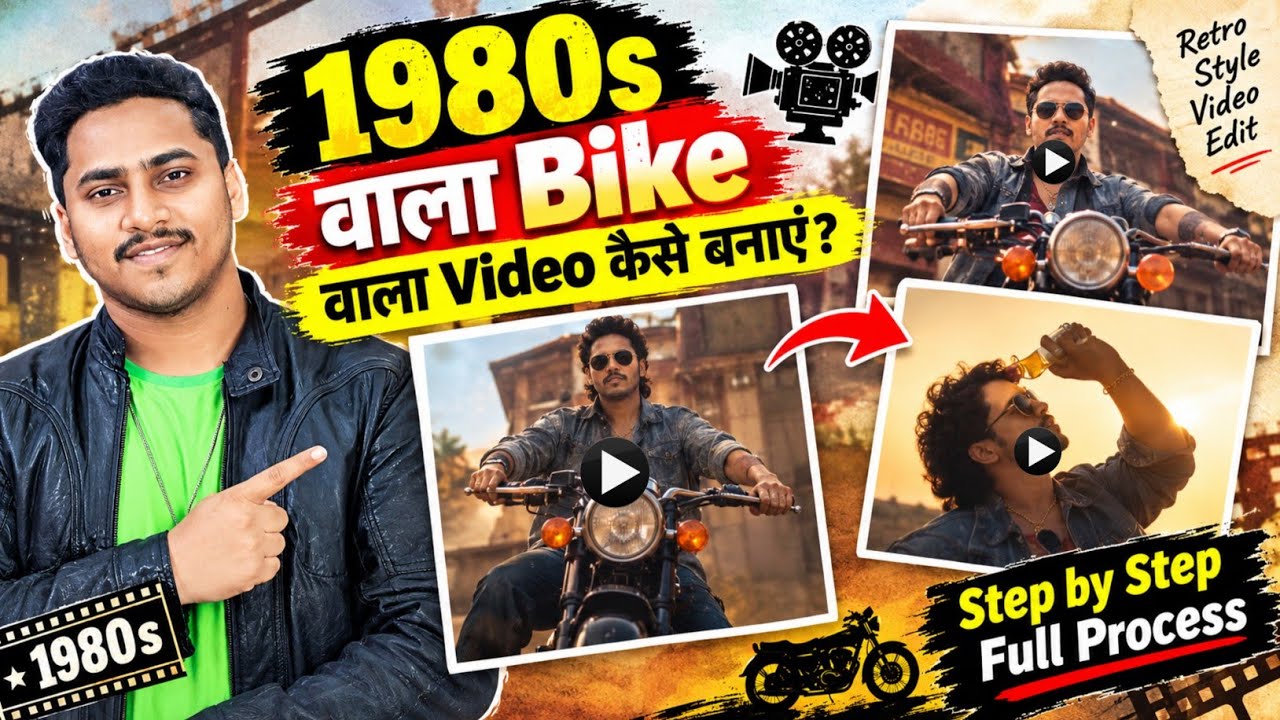 1980 s wala trending video kaise banaye | Instagram Trending 80s Look Ai Video Editing | 80s Video