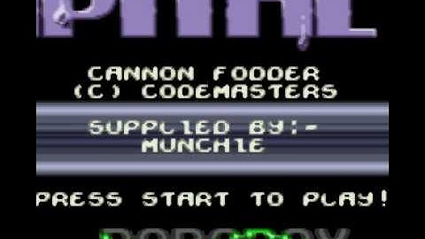 CAPITAL - CANNON FODDER -  GB Cracktro / Crack Intro ( GAMEBOY COLORS )