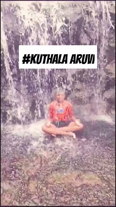 water coming from falls is good experience#pachai elai #fun always#mithesh