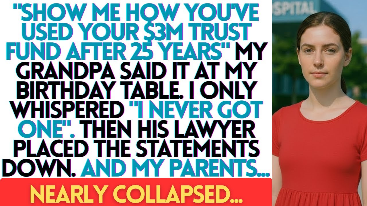 My Parents Hid My $3M Trust Fund For 25 Years—Grandpa Exposed Everything On My Birthday