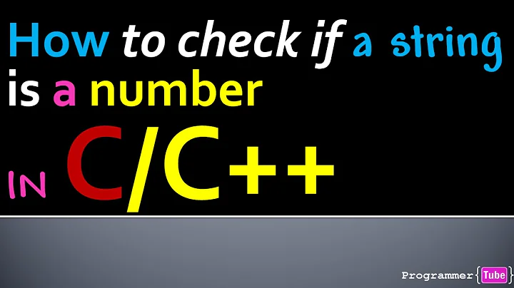 How to check if a string is a valid number or not in C/C++