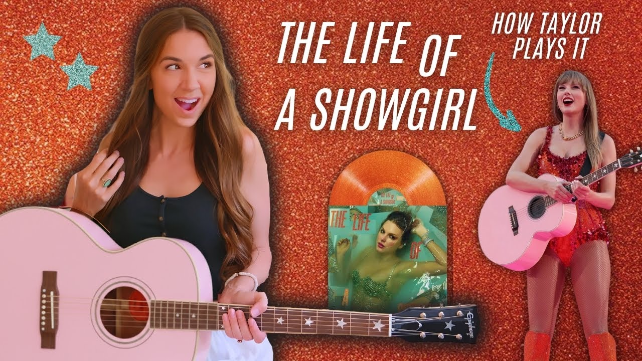 The Life Of A Showgirl - Taylor Swift | Guitar Chords + Tutorial (exactly how Taylor plays it)