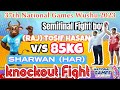 37th national games wushu boys goa  semifinal fight tosif raj red vs sharwan har blue