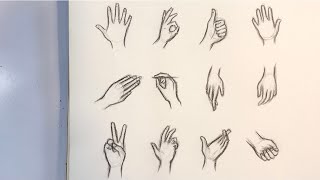 Vẽ Anime Hướng dẫn vẽ bàn tay anime đơn giản  how to draw hands anime so  easy  YouTube