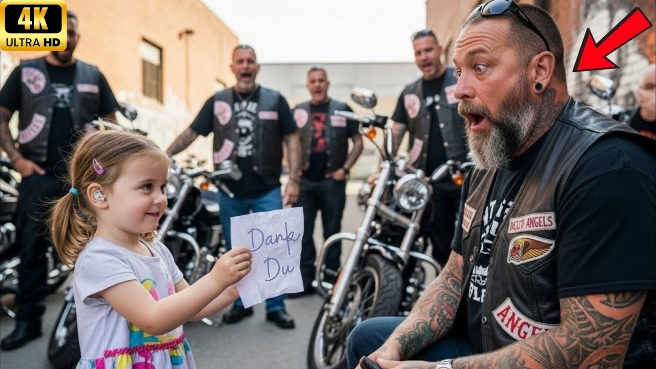 Ein gehörloses Mädchen dankte einem Hells Angel in Gebärdensprache – seine Antwort ließ sie weinen.