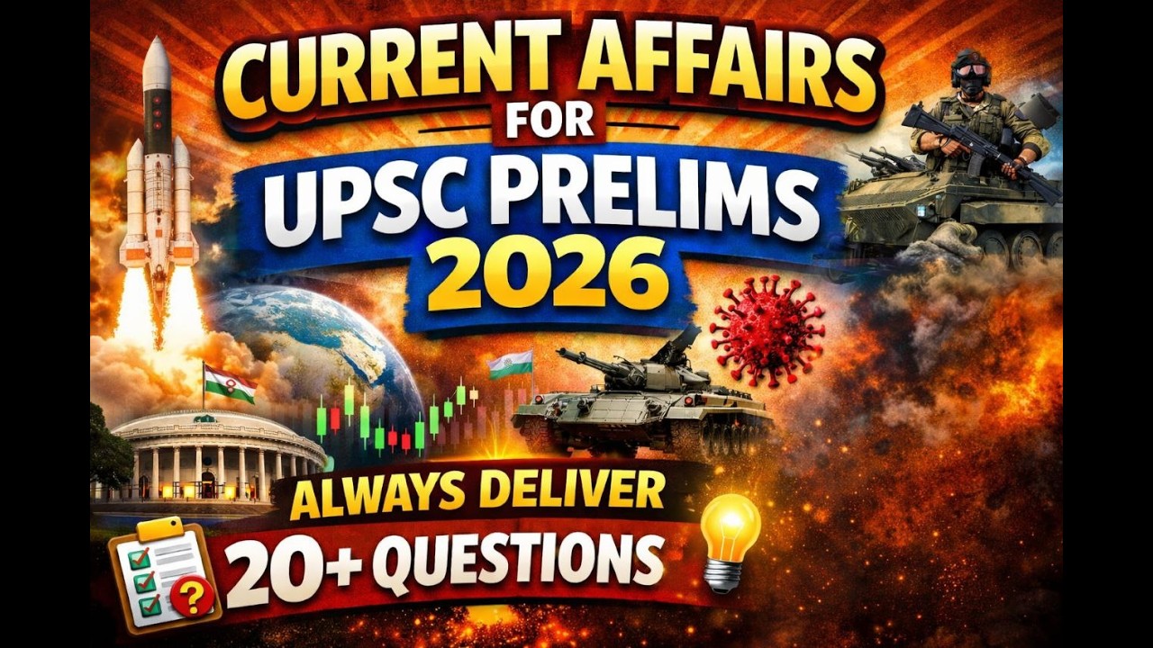 Current affairs for upsc prelims 2026 - YouTube
