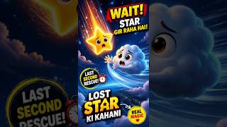 💥 “Last Second Me Bach Gaya Star! 😱 Real Magic Story ✨”#cartoonshorts#kidsstory