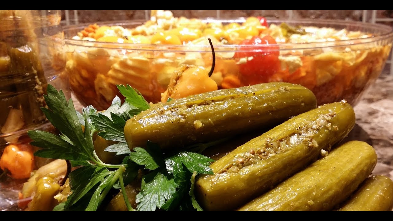 طرشي الخيار بحشوه رهيبه وطعم خيالي تحضيرات رمضان 2018 مطبخ شاي مهيل الشيف ام محمد