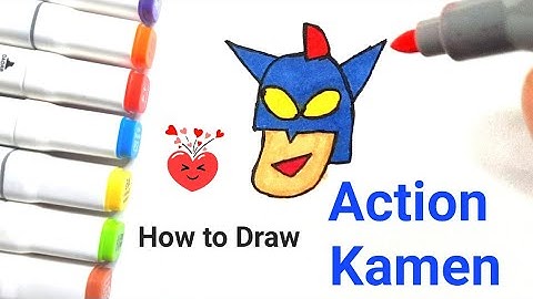 How To Draw Action Kamen face Easy Step by Step Drawing Lesson | Crayon Shin Chan