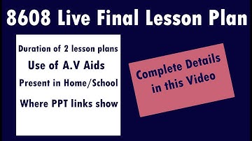 8608 How to Present Live Final Lesson Plan...