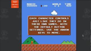 Play Super Mario Bros webapp game right in Chrome browser screenshot 5