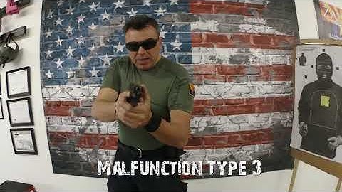 How to clear malfunction type 3 with handgun