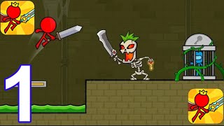 Red Stickman : Animation Vs Stickman Fighting Part 1 Level 1 - 10 Gameplay (android, iOS) screenshot 3