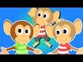 пять маленьких обезьян | детский стишок для детей во России | компиляцию