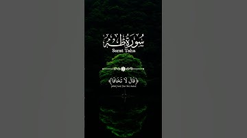 قال لا تخافا إنني معكما أسمع وأرى. تلاوة مؤثرة من سورة طه #عبق_التلاوة #تلاوة_خاشعة #quran #المصحف