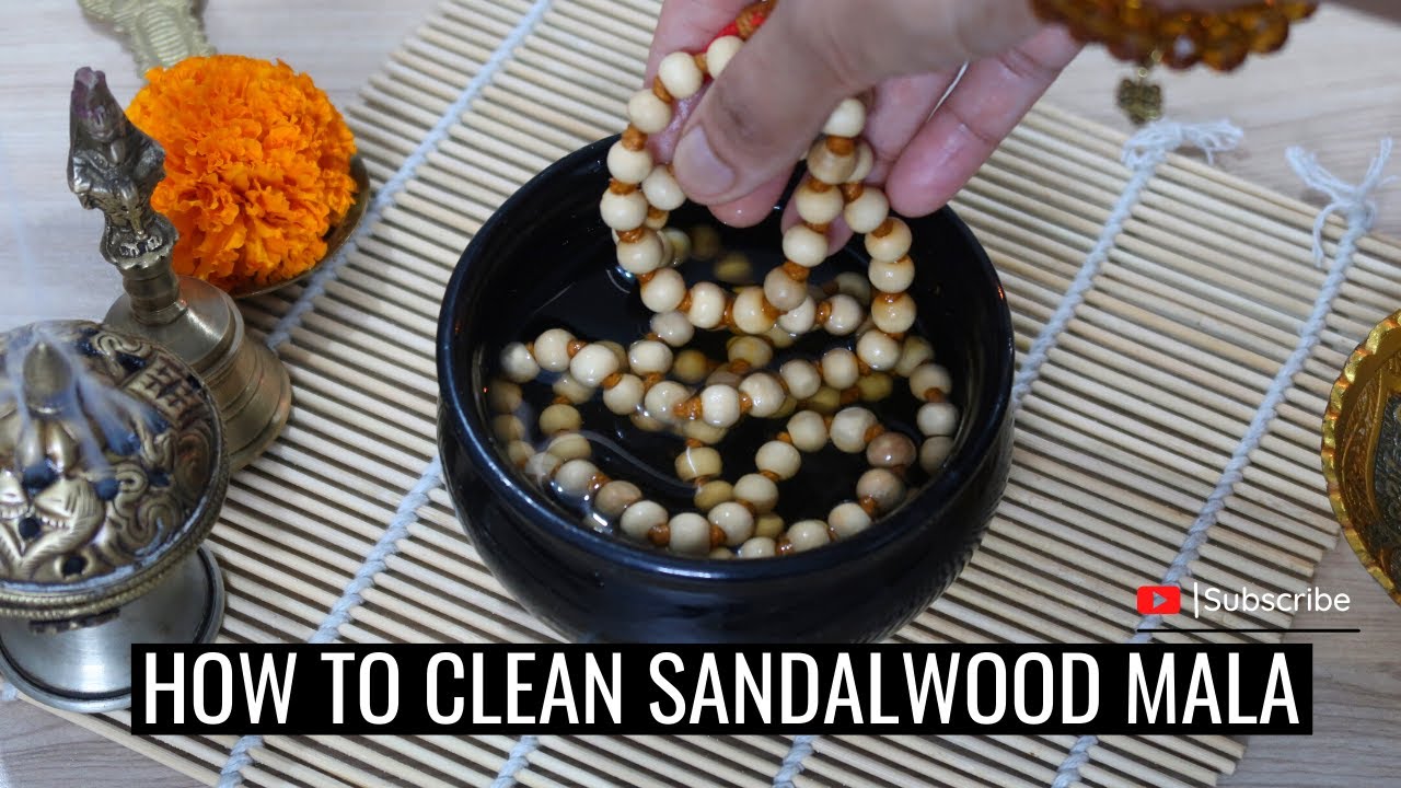 How To Clean Sandalwood Jaap Mala चंदन माला कैसे साफ करें ? YouTube