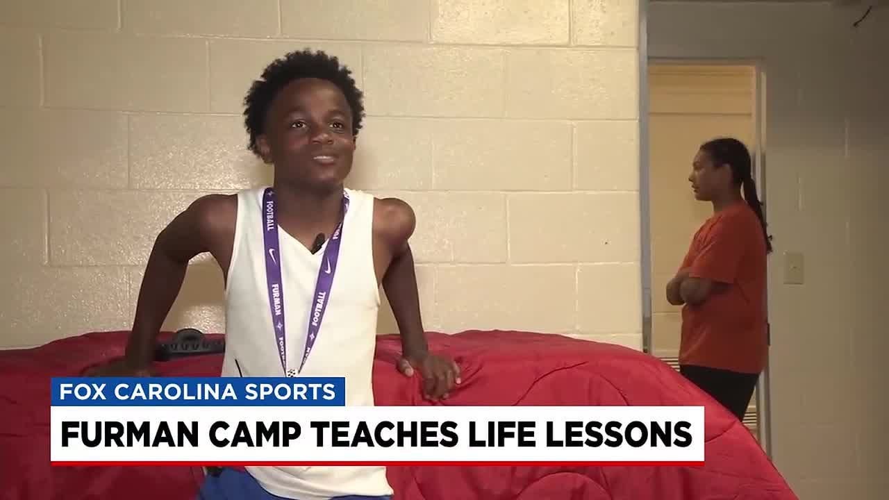 Overnight Furman football camp teaches teens life lessons