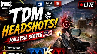 π₯ INSANE TDM HEADSHOTS! π± | PUBG MOBILE TDM | MALAYSIA SERVER π²πΎ