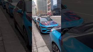Spotted Mercedes-Benz CLA Hot Wheels promotional fleets all over Toronto downtown and highway #cias