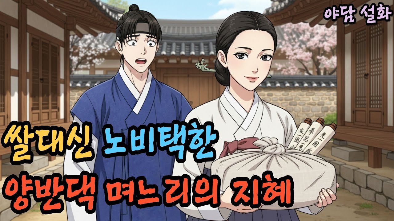 쌀대신 노비택한 양반댁 며느리의 지혜｜오디오북·야담·전설·설화·조선·옛날이야기