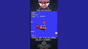 Sonic 2 & Knuckles level select