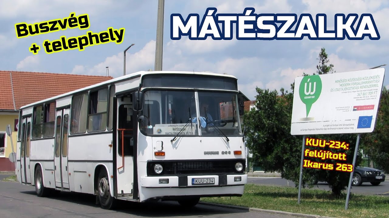 Néhány busz Mátészalkán, buszok a telephelyen