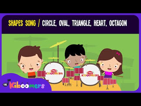 Shapes Song for Kids | Circle Oval Triangle Heart Octagon | The Kiboomers Instructional Video Shapes Song for Kids | Circle Oval Triangle Heart Octagon | The Kiboomers Instructional Video