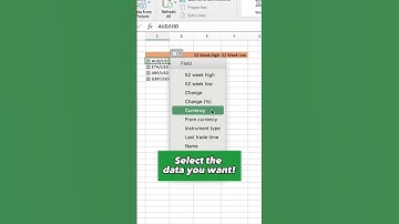Convert Currencies FAST In Excel! #excel #exceltutorial #shorts