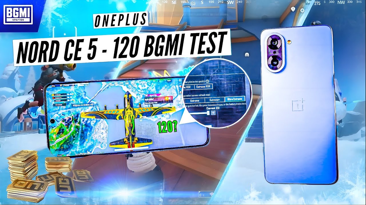 OnePlus Nord CE 5 - 120 FPS BGMI Test, Heating & Battery Test 🔥