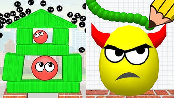 Hide Ball Brain vs Draw To Smash Double Extreme Logic Puzzle Battle Gameplay Mix!